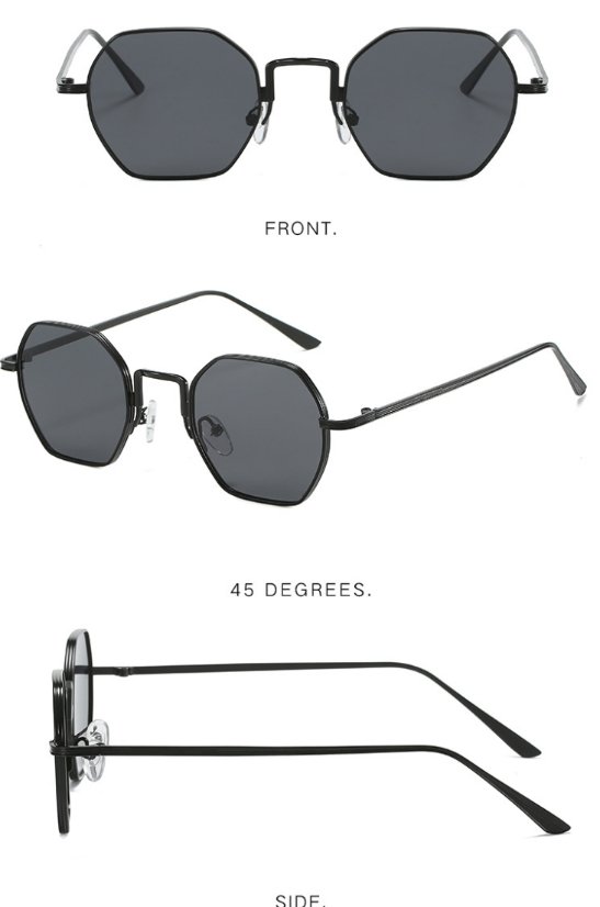 Metallic Fashion Sunglasses 2113