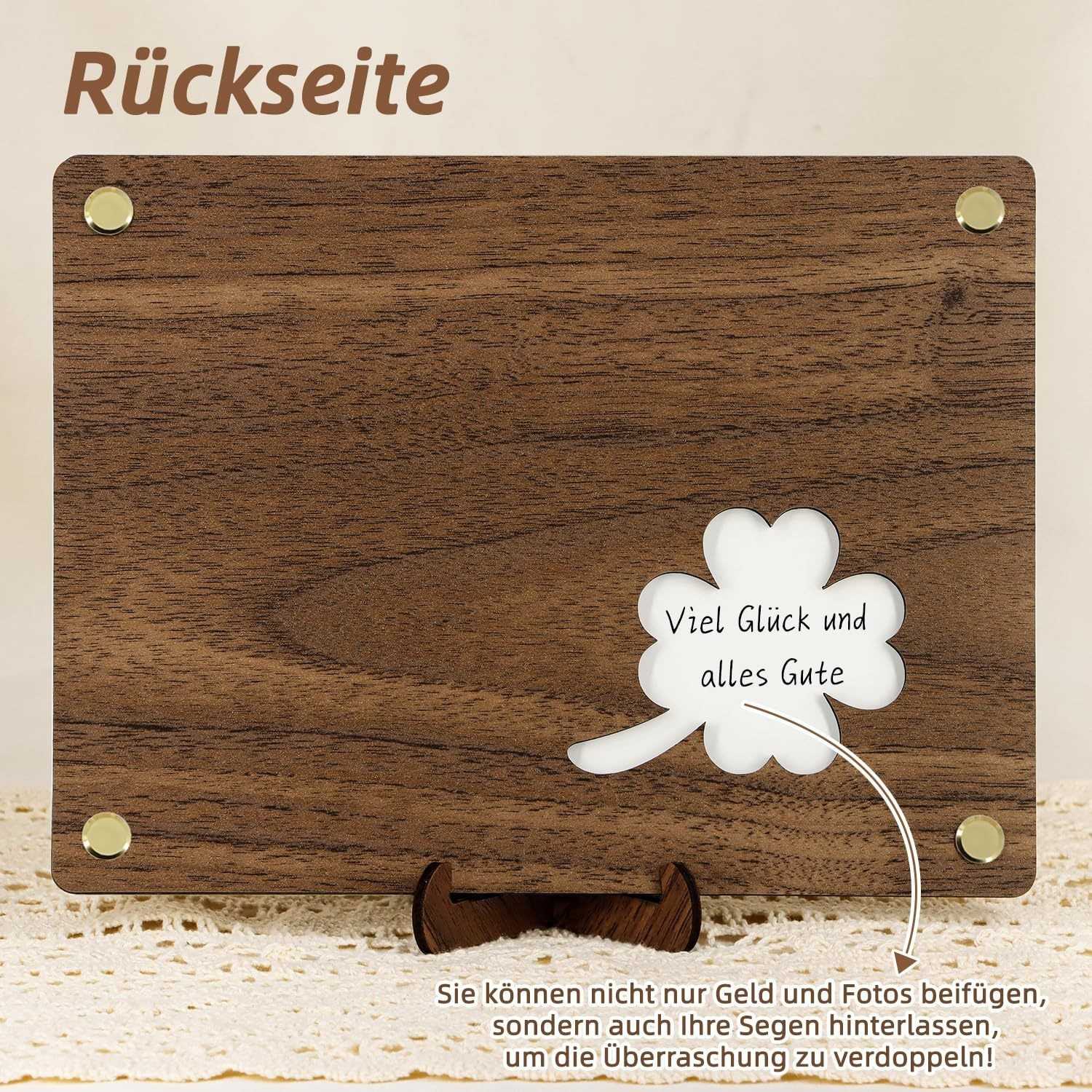 Holidays, gifts DIY Wooden Craft Youth Dedication Gift Money Clip