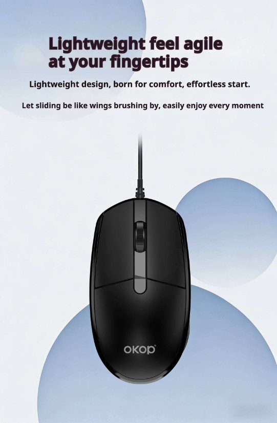 Mouse and keyboard KP-S400 wired mouse