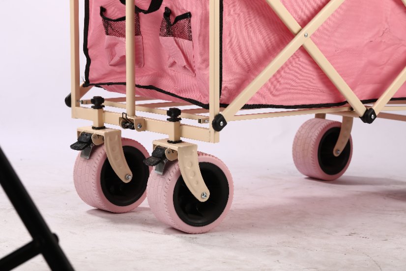 Outdoor utility wagon 15-inch Beige/White Rear Rack