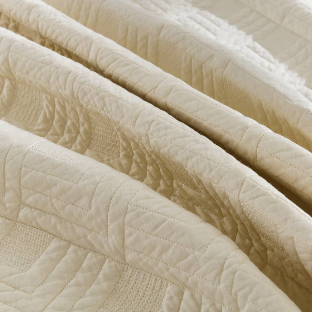 3-Piece Sets Encrypted Quilting Quilt Set Grid Embroider