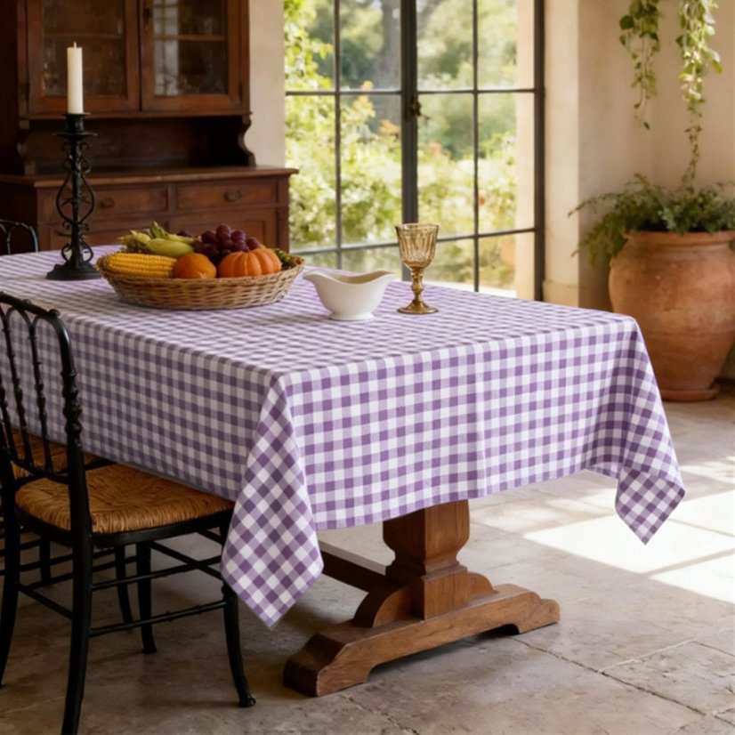Party Supplies Disposable Plastic Checkered Tablecloth
