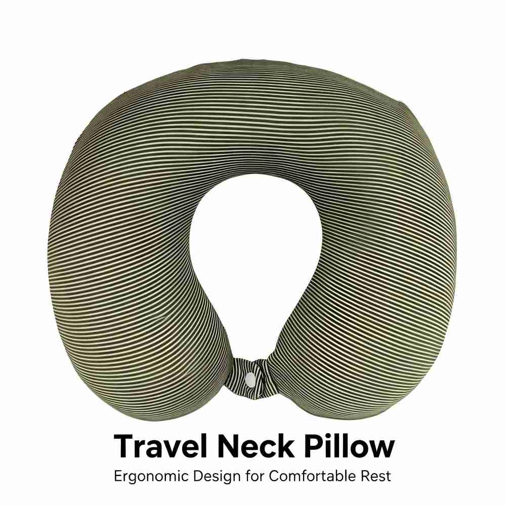 U-shaped pillow Classic Striped Memory Foam U-Shaped Pillow
