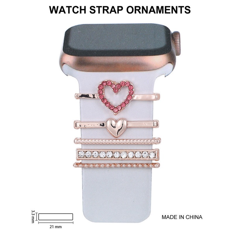 Watch strap decorative ring Rhinestone Decorative Strap Charms for Apple Watch / Samsung / Huawei