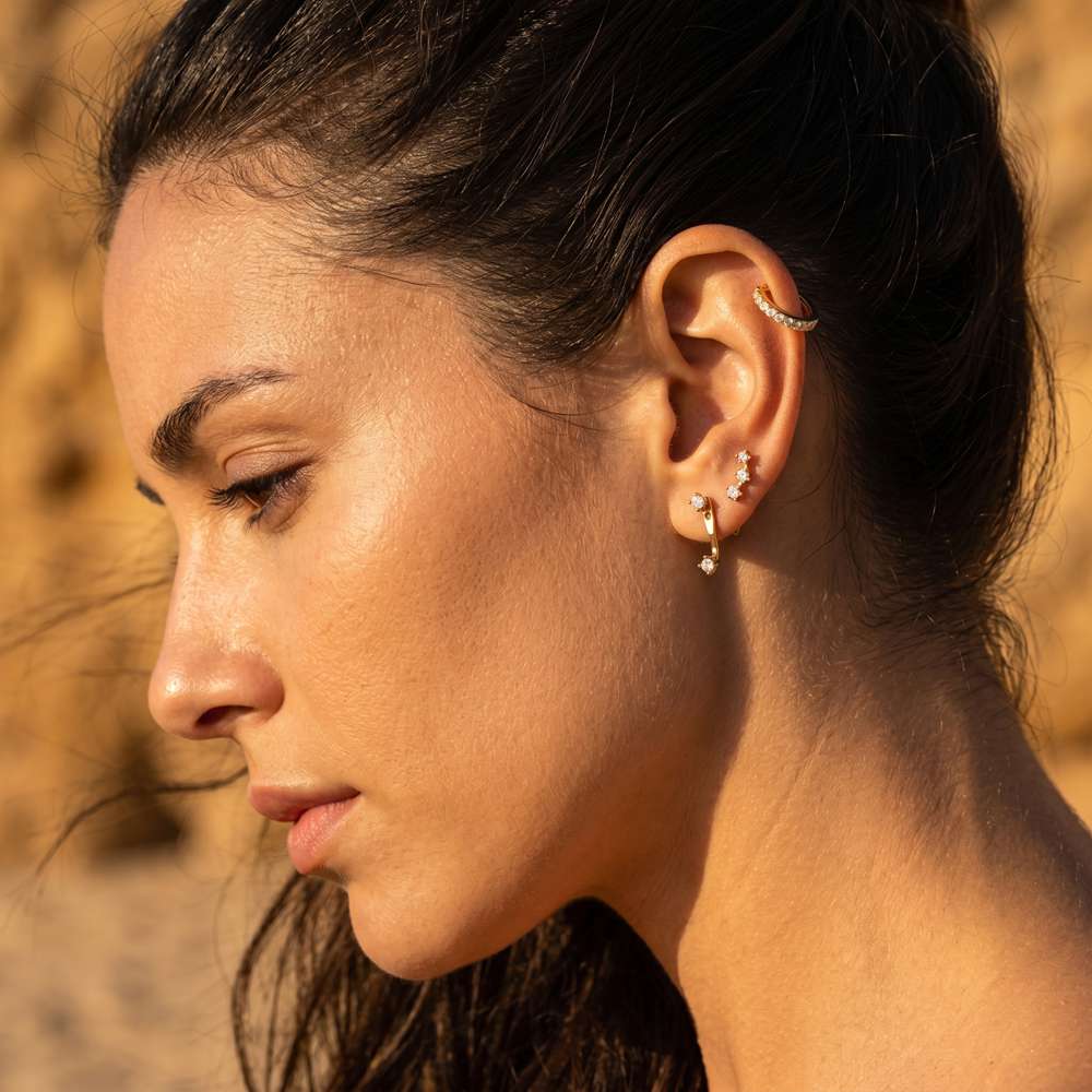 Copper Stud Earring Set Aurora Trio Earring Set