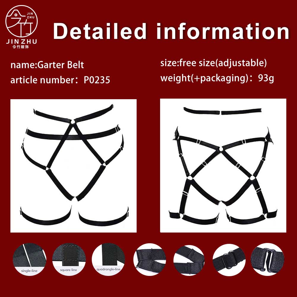 女士下衣 Multi-Layer Waist Belt Thigh Harness – Cross Elastic Adjustable Leg Binding 