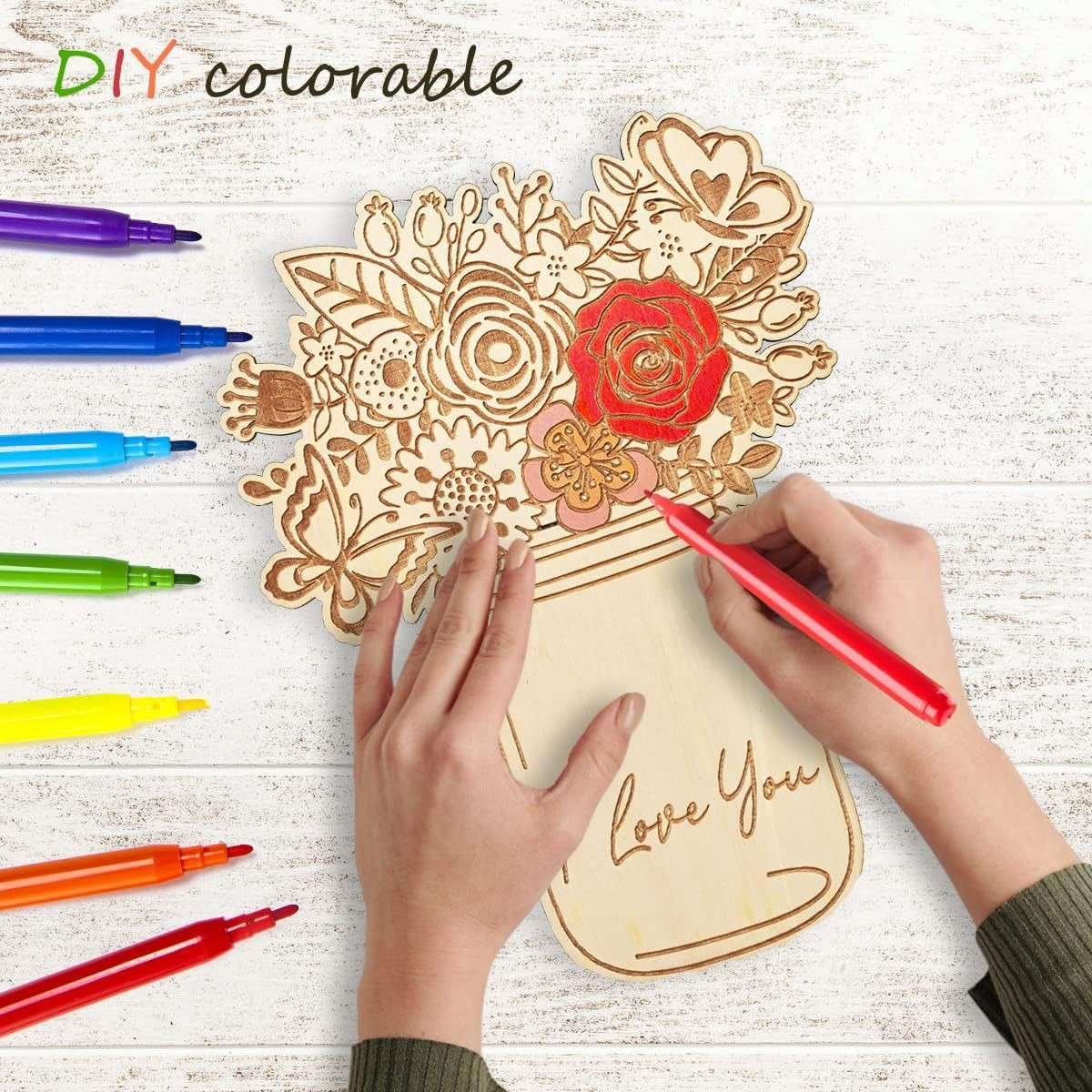 Holidays, gifts Mother's Day DIY Handmade Wooden Disc