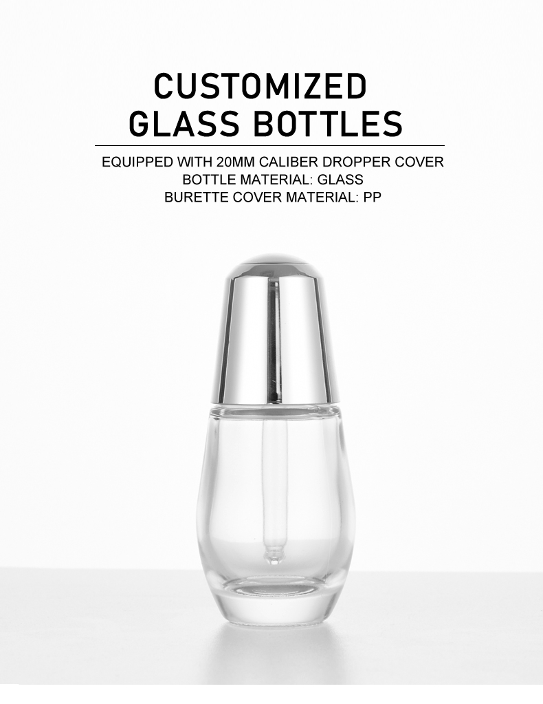 frasco cuentagotas 30ml Light Bulb-Shaped Essential Oil Bottle – Premium Press-Type Dropper 