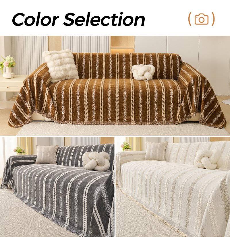 Jacquard sofa throw Wheat Ear Sofa Throw