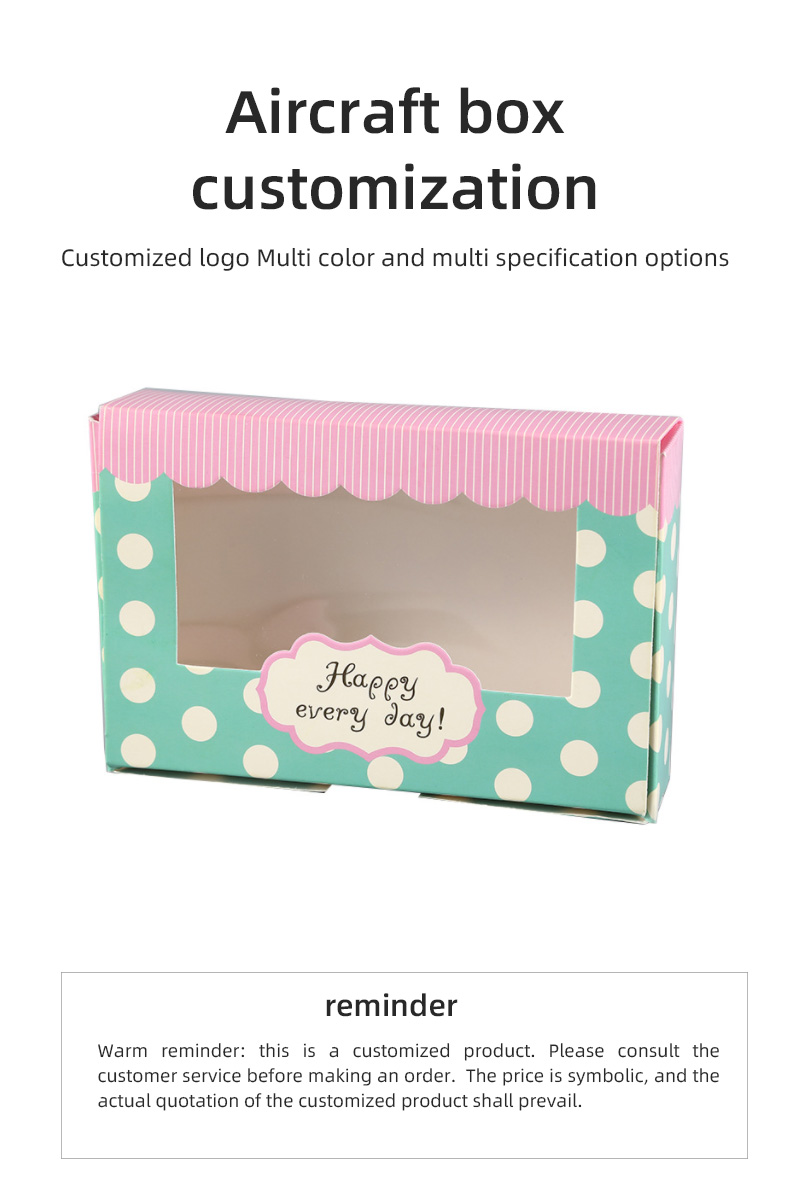 Card Carton Custom Window Box with PET Window and Paper Insert
