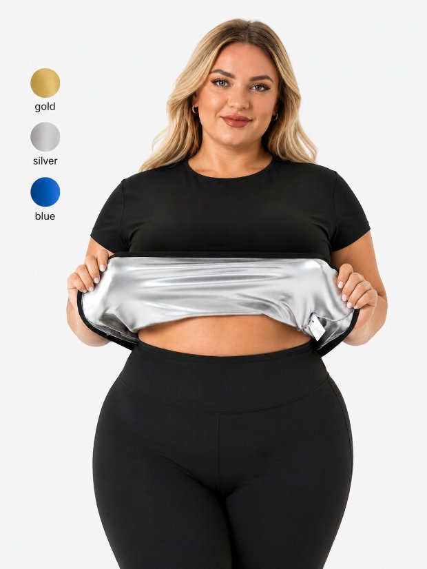 vest-top-tshirt-jacket-bra-tank Women's Heat Trapping Sauna Shirt - Sweat Vest Compression Shapewear - Sauna Suit Top - Sweat More & Look Great