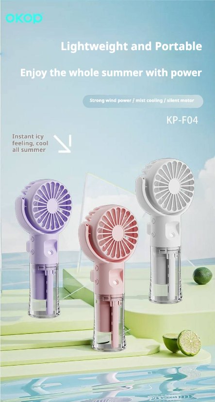 Fan KP-F04 Handheld misting fan