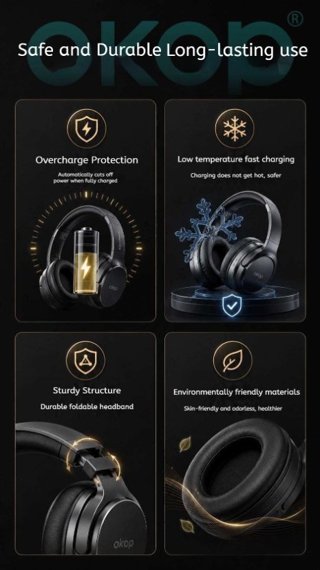Over-Ear Headphones KP-H110 Wireless Bluetooth Speaker