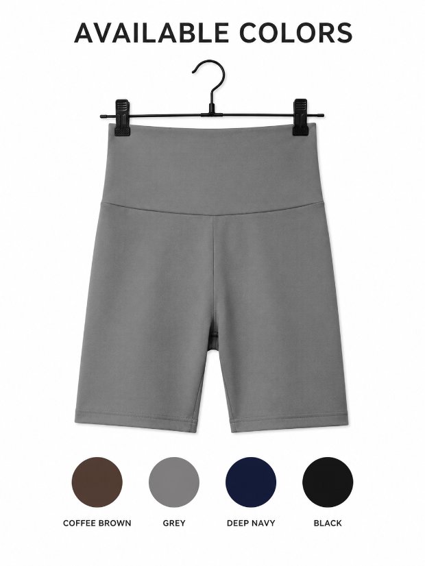 legging-shorts-capri-pant Women High Waist Biker Shorts Soft Stretch Tummy Control Yoga Workout Shorts