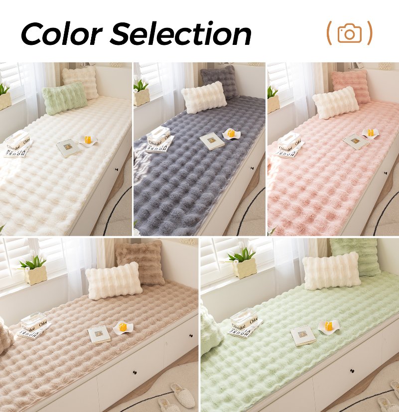 Bay window cushion Bubble Rabbit Plush Bay Window Cushion