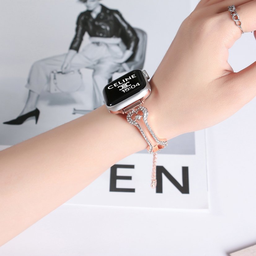 Watch strap Bone Hollow Rhinestone Strap for Apple Watch All Series