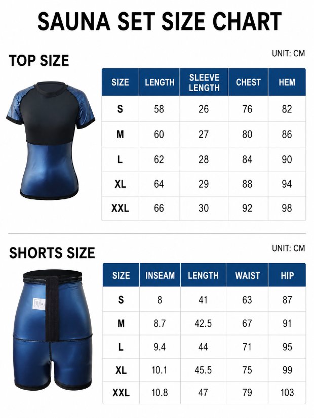 suits set Women Sauna Sweat Suit Set, Short Sleeve Sauna Top + High Waist Sauna Shorts Workout Body Shaper for Fitness Exercise