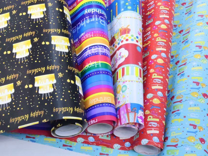 Birthday gift wrapping paper Assorted Birthday Print Gift Wrapping Paper