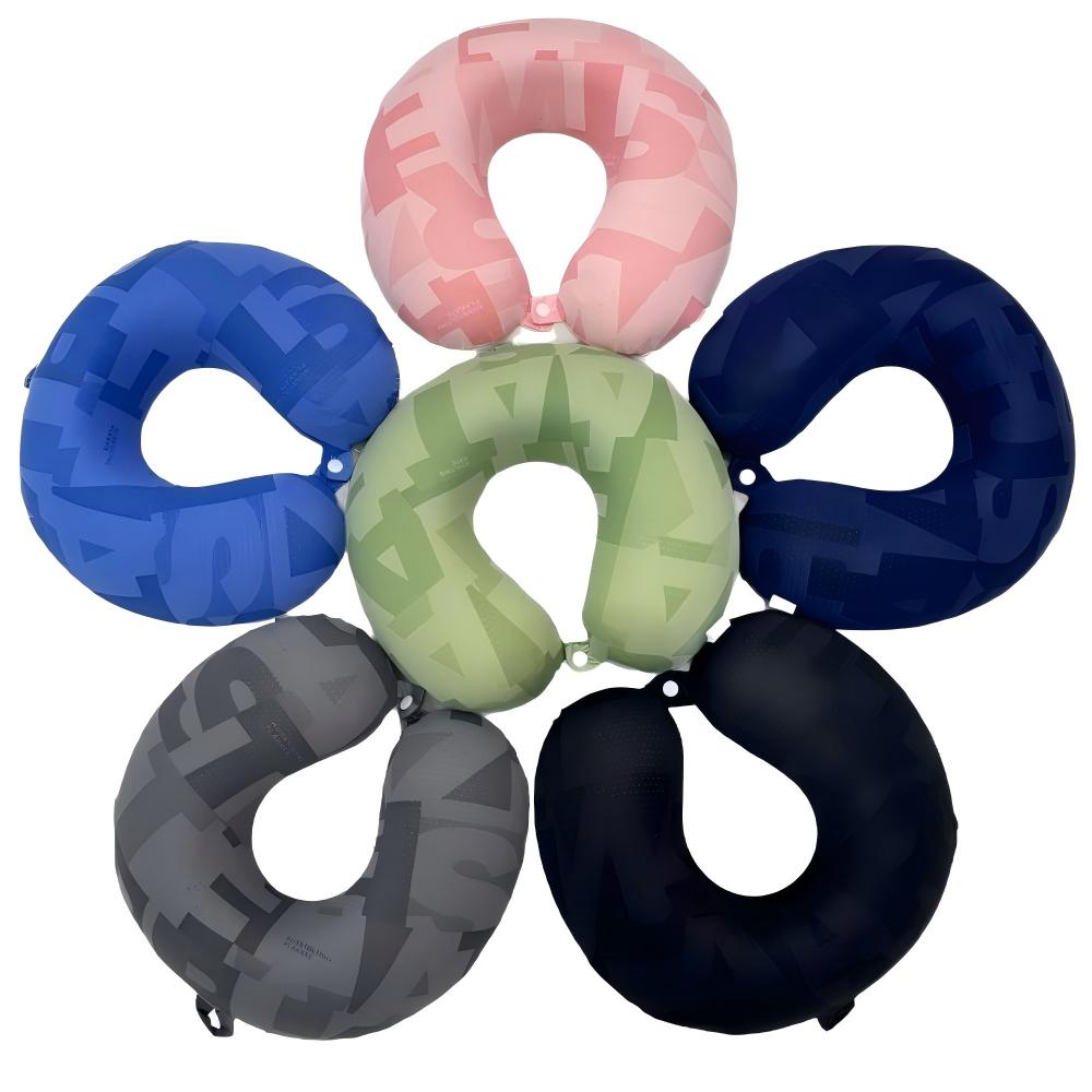 U-shaped pillow Ice Silk Memory Foam U-Shaped Pillow with Letter Design