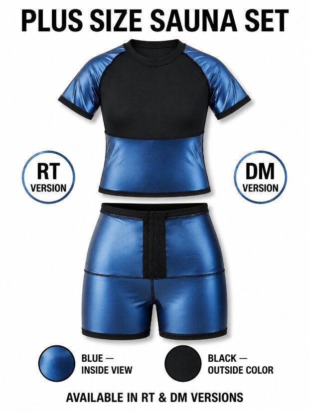 suits set Women Sauna Sweat Suit Set, Short Sleeve Sauna Top + High Waist Sauna Shorts Workout Body Shaper for Fitness Exercise