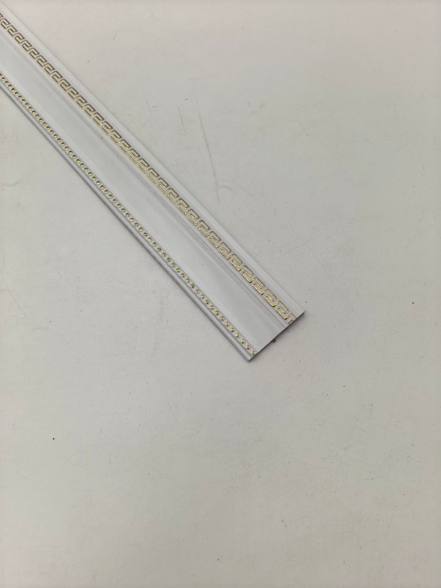decor line PS Single Side Hui Pattern & Beaded Molding, New Chinese Gold Highlight Frame Trim