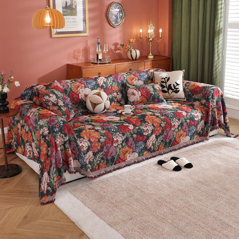 Sofa Throws Romantic Flower