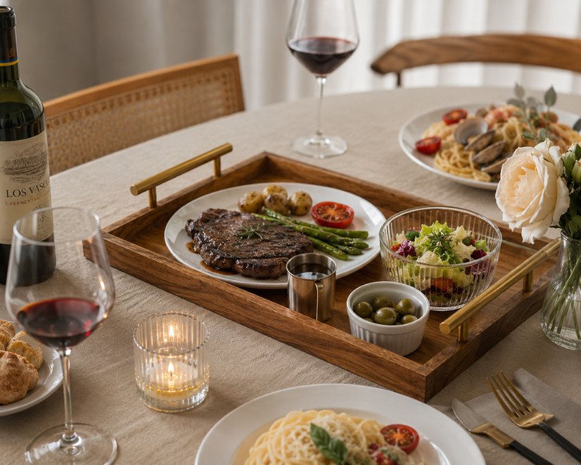Handle Tray Brass Handle Serving Tray | Custom Sizes Available