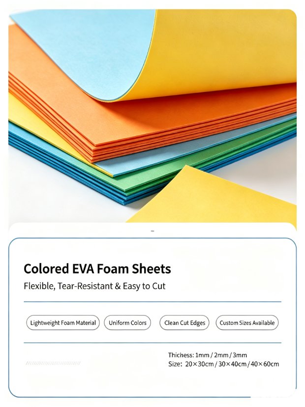 DIY Craft Materials Colored EVA Foam Sheets