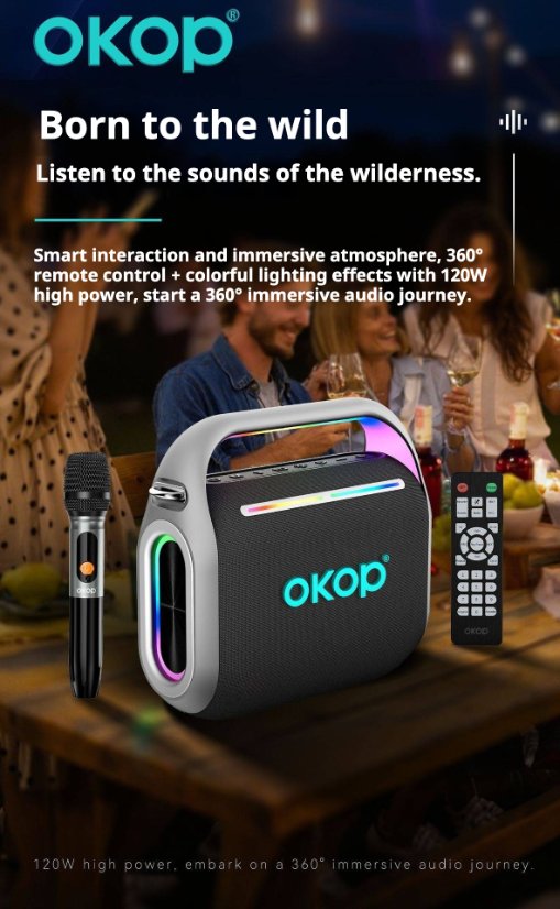 Karaoke Speaker System KP-8003 Wireless Microphone Bluetooth Speaker