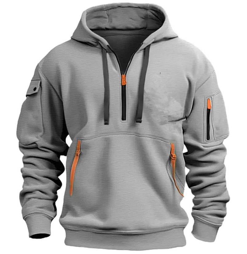 Hooded zip-up jacket with ribbon ties Streamer Hooded Zip-Up