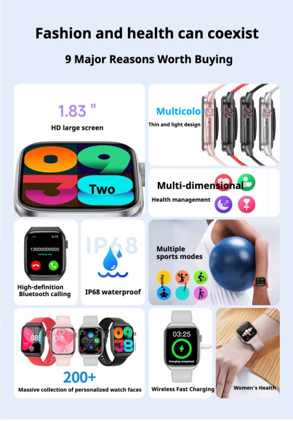 Smartwatch KP-S101 Smart Sports Bluetooth Watch