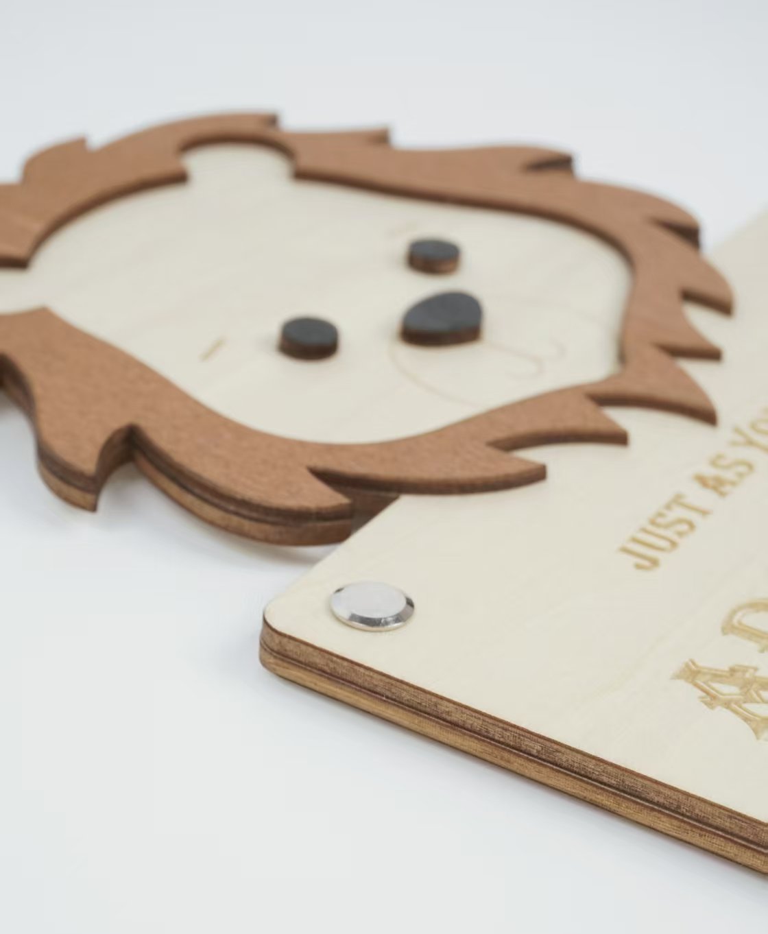 Holidays, gifts Cartoon Money Clip Wooden Lightweight Portable Cute Pattern Playful Fox Lion Bear