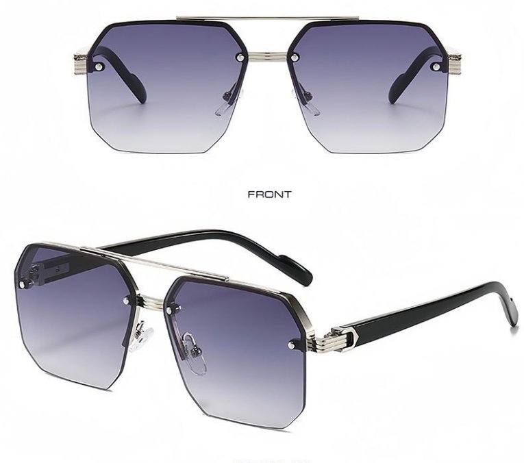 Metallic Fashion Sunglasses 7005