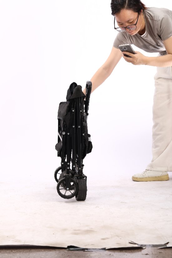 Outdoor utility wagon 7-inch Heart-Cross Rear Rack (for Black Scooter)