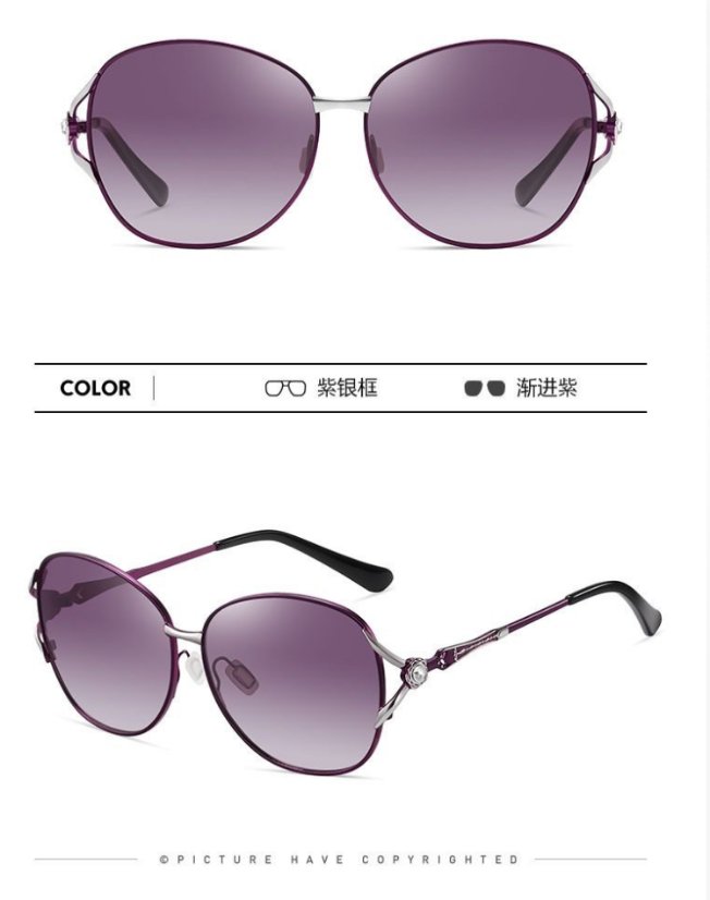 Gradient metal sunglasses 58029
