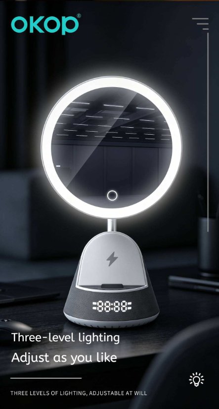 Portable Outdoor Bluetooth Speaker KP-856 Wireless Charging Bluetooth Speaker
