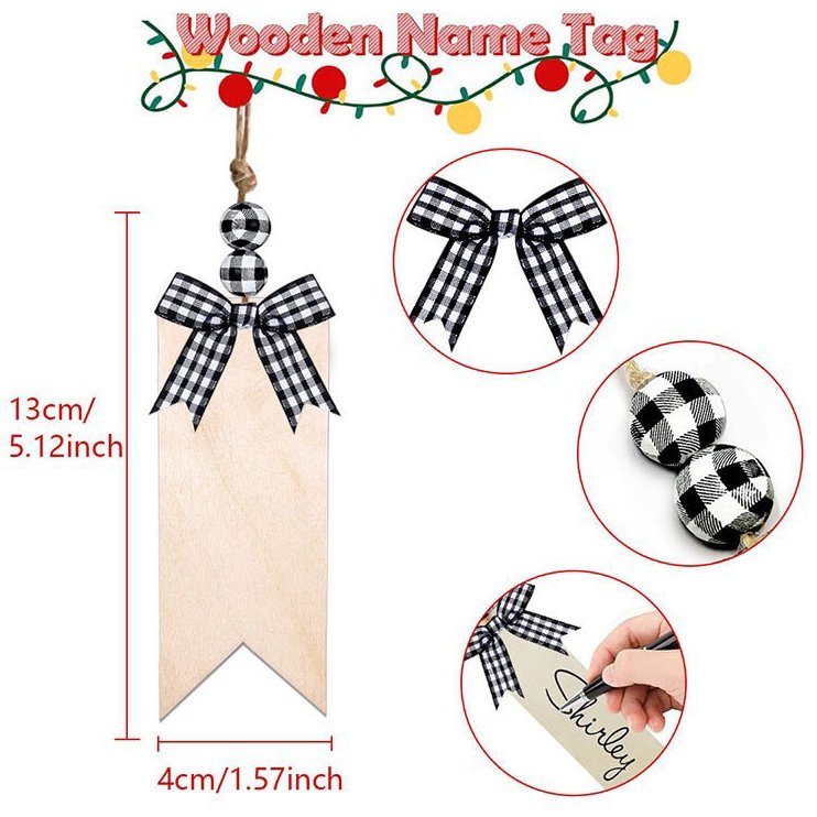 Wooden Pendants Christmas Wooden Ornaments
