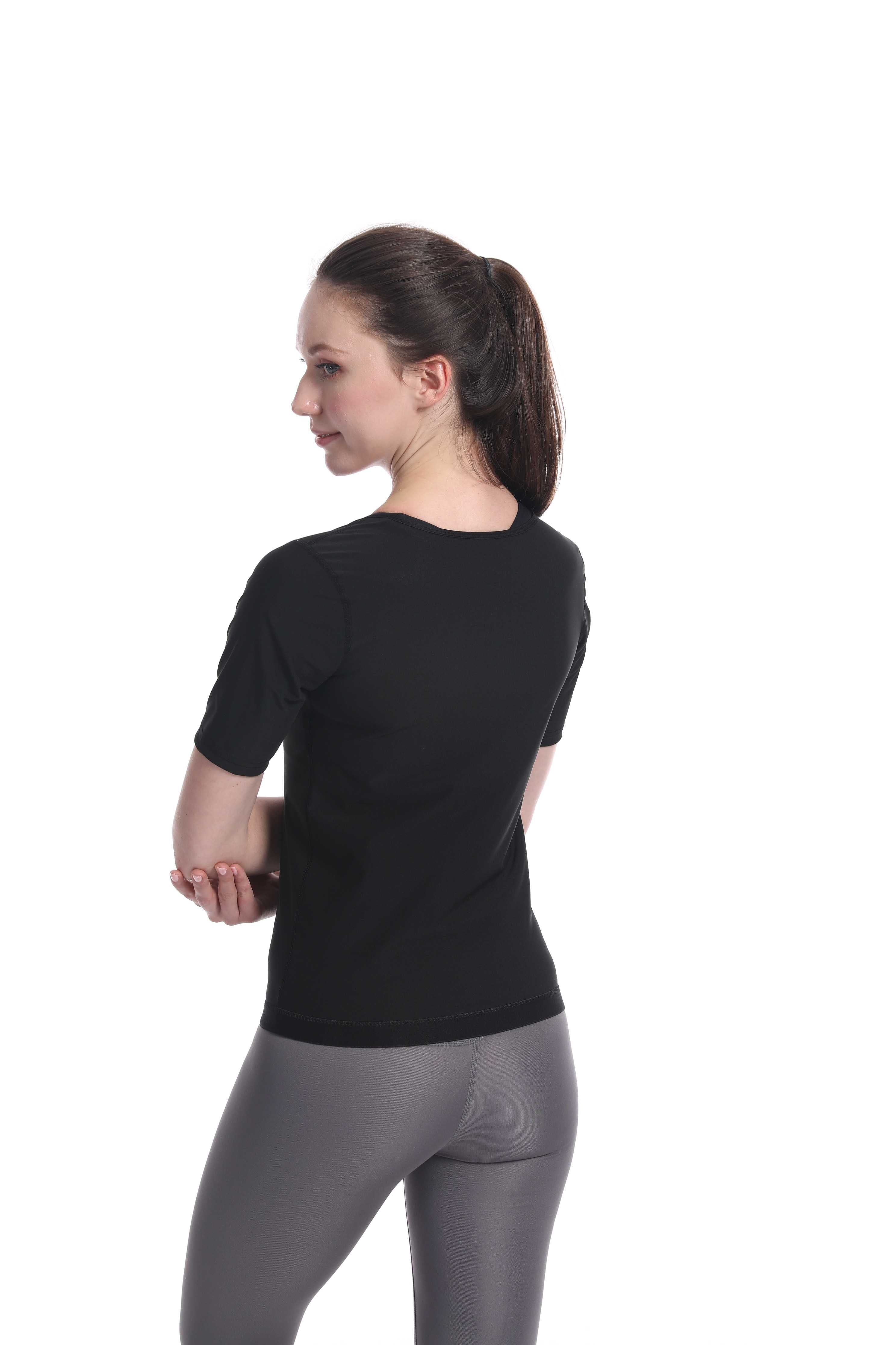 Activewear Women's Zip Front Short Sleeve Top