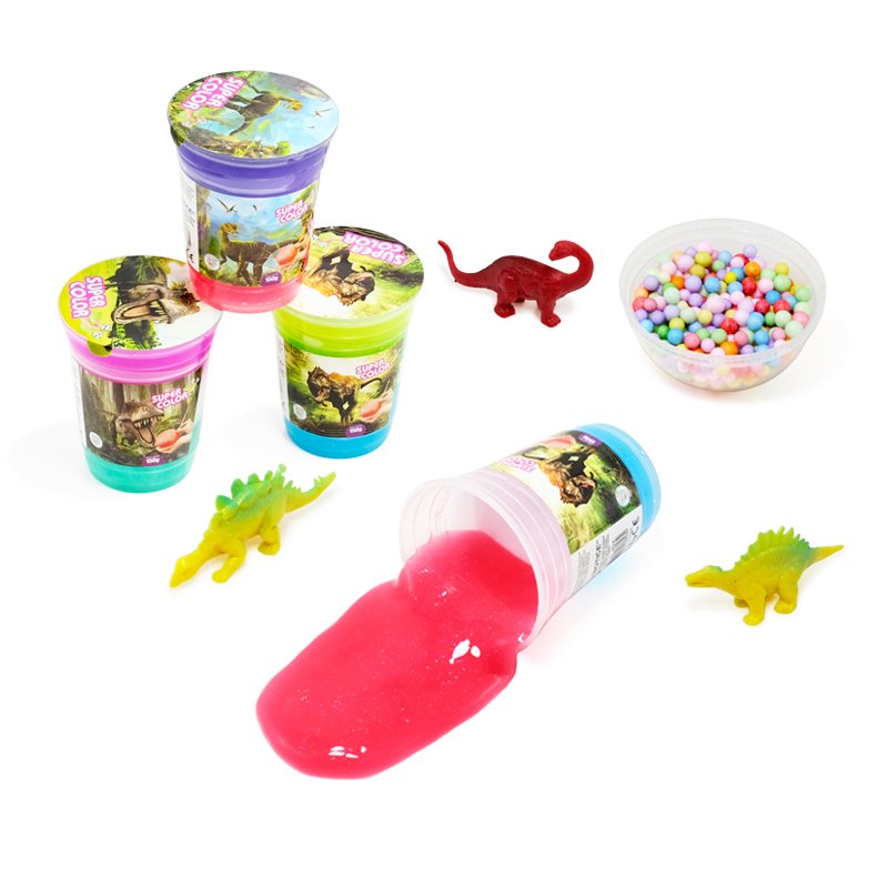 Slime Dino Theme Foam Beads Mix DIY Crystal Slime