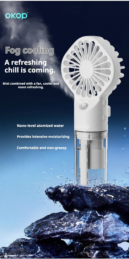 Fan KP-F03 Handheld misting fan