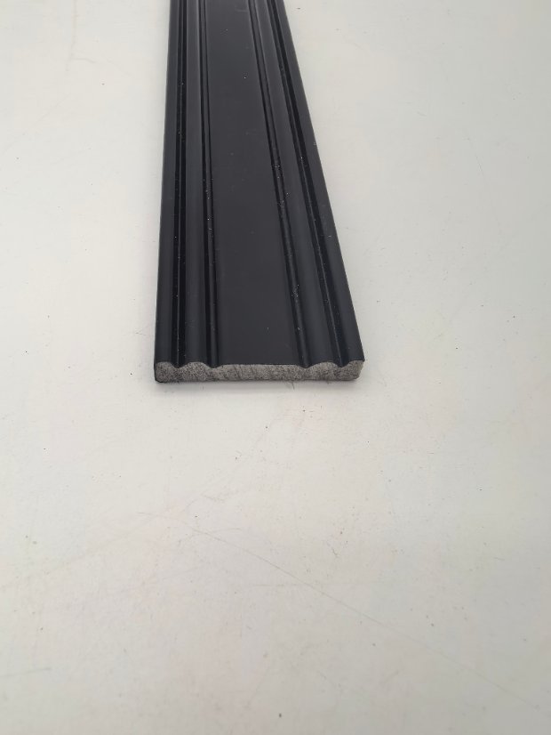 decor line PS Chinese Style Molding With Hui Pattern Inlay, Minimalist Groove Frame Trim