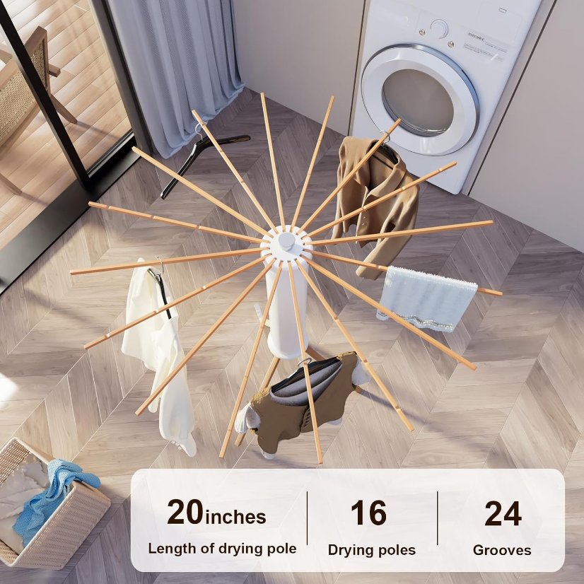 Storage – Cleaning – Drying Racks Floor-Standing Clothes Drying Rack