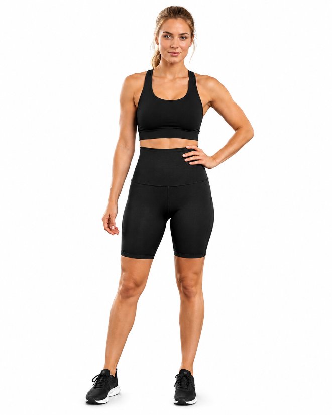 legging-shorts-capri-pant Women Sauna Sweat Shorts Heat‑Trapping Compression Workout Shorts High Waist Tummy Control Fitness Sauna Pants