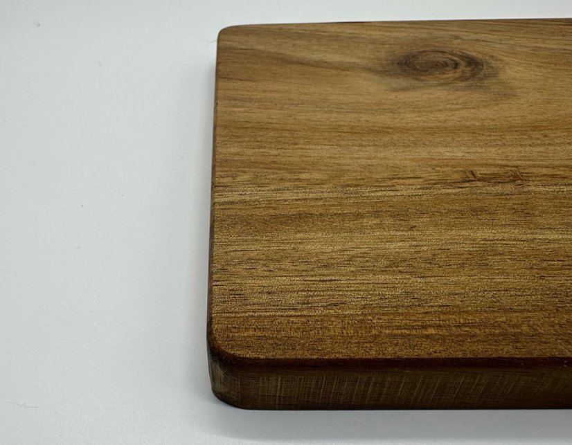 Flat Tray Heart Handle Acacia Wood Serving Tray | Custom Sizes Available