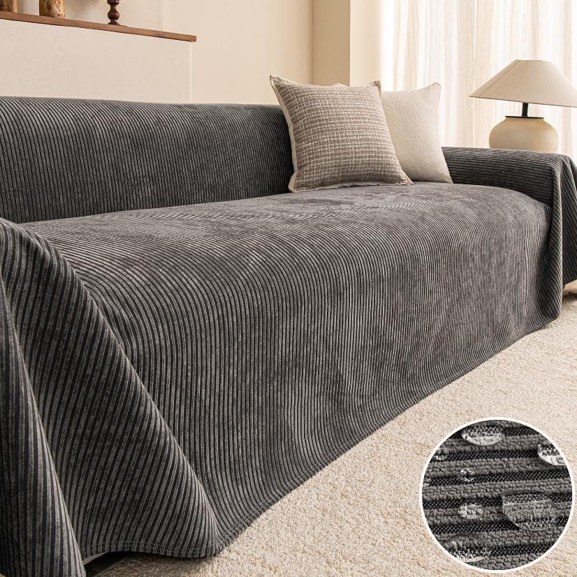 Waterproof Sofa Covers Upgraded Vertical Stripe Sofa Throw