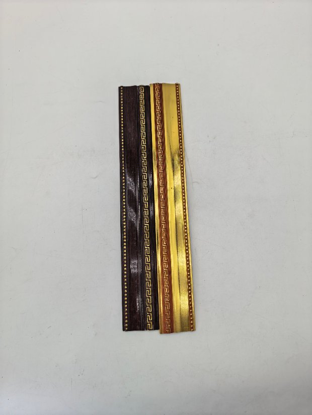 decor line PS Greek Key Bead Gold Foil Molding, Chinese Style Photo Frame Trim