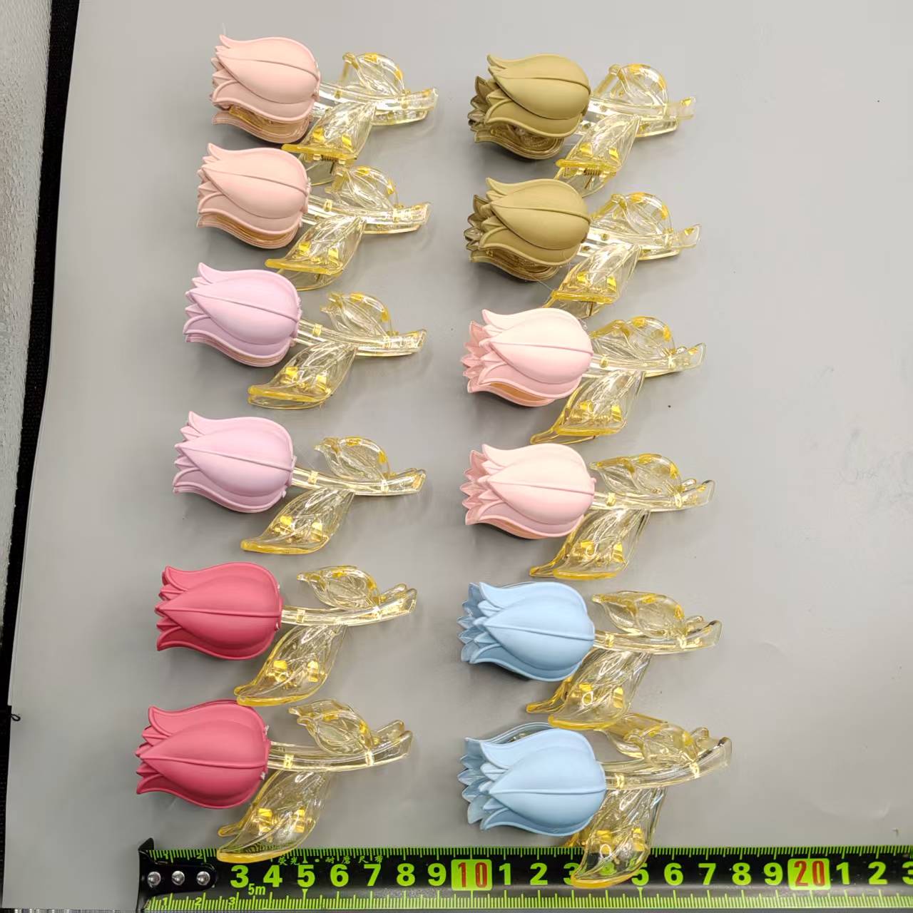 Cross-pattern six-color gripper Korean-Style Single-Flower Hair Claw Clip