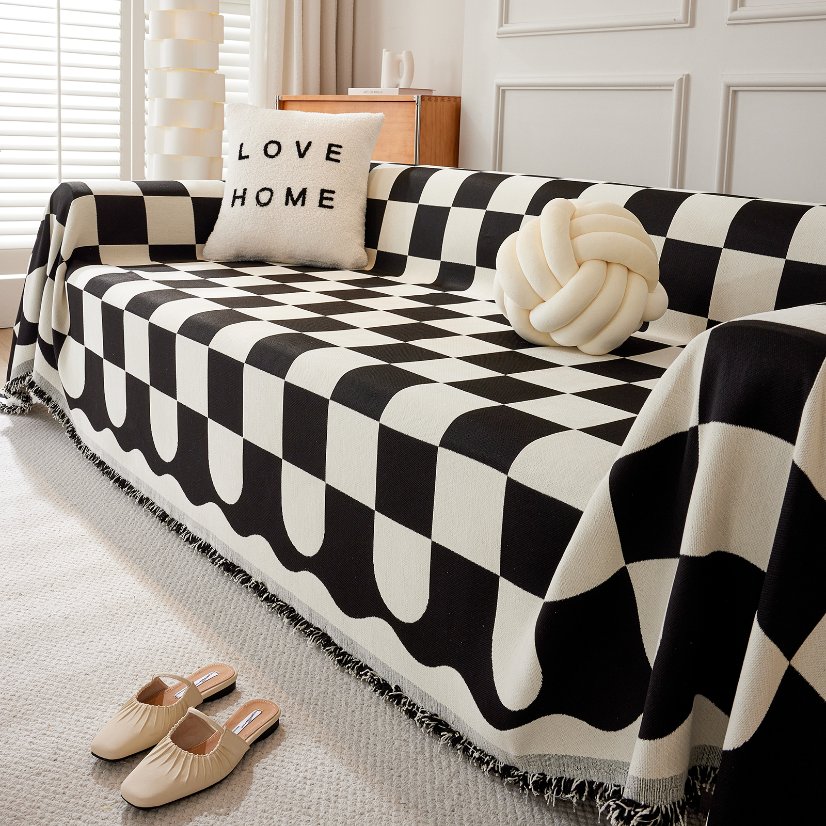 Jacquard sofa throw Plaid Sofa Throw