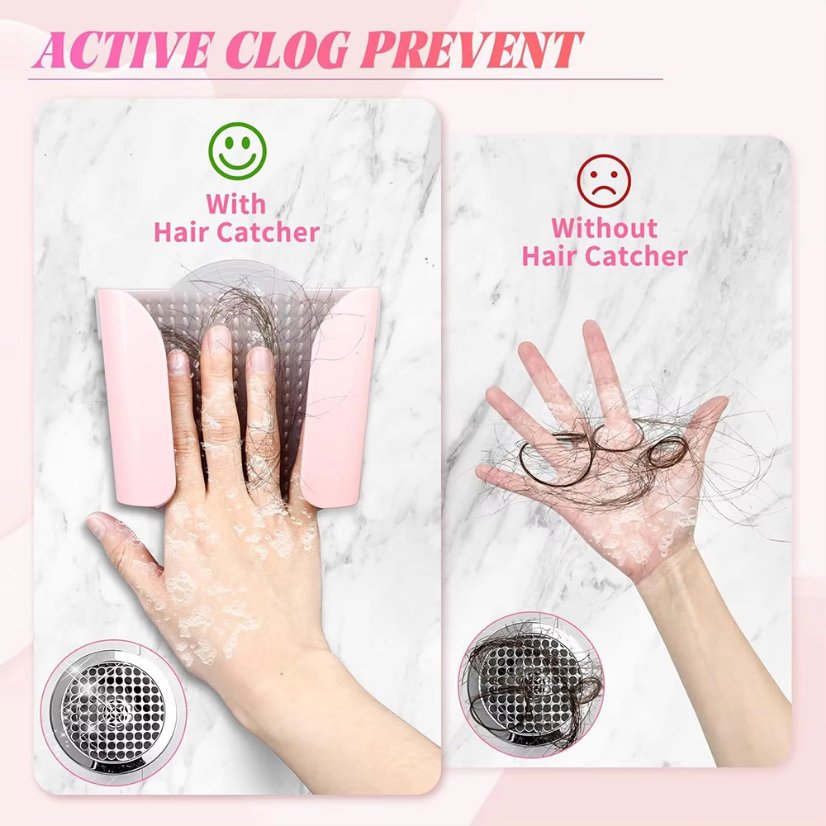 Household Cleaning Tools & Accessories Shower Wall Hair Catcher