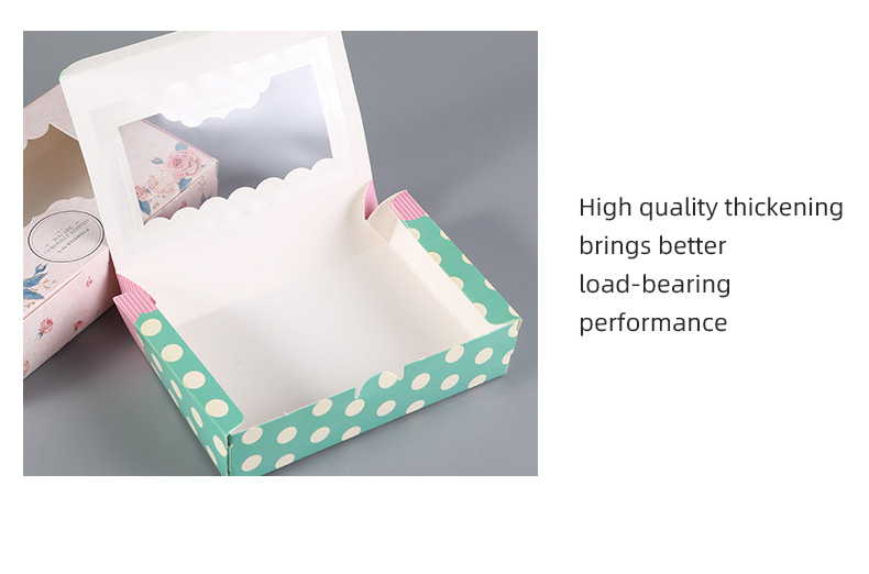 Card Carton Custom Window Box with PET Window and Paper Insert